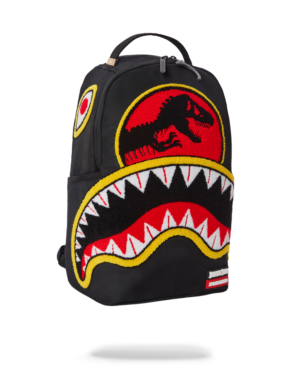 SPRAYGROUND Jurassic Park Shark "Chenille Shark" Backpack (DLXR) — product image 5