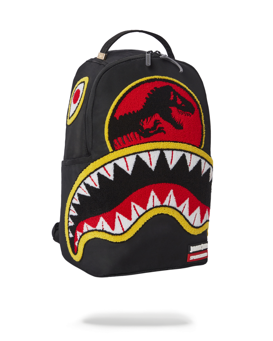SPRAYGROUND Jurassic Park Shark "Chenille Shark" Backpack (DLXR) — product image 5