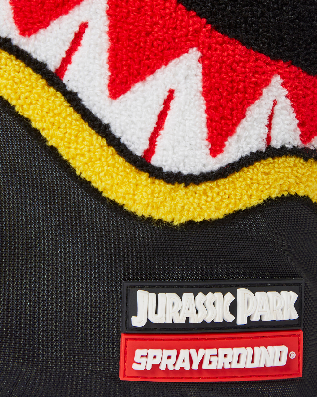SPRAYGROUND Jurassic Park Shark "Chenille Shark" Backpack (DLXR) — product image 10