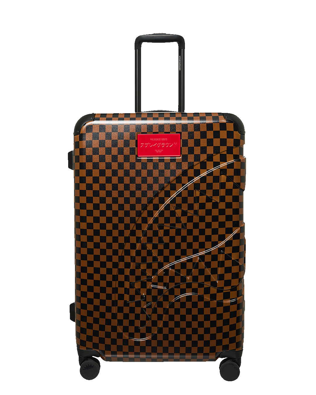SPRAYGROUND Katana Check Boss Full-Size Luggage — product image 1