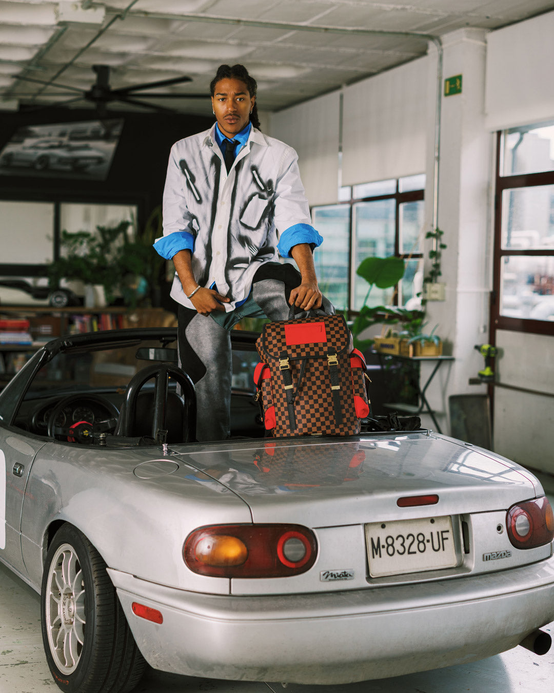 SPRAYGROUND Katana Check Boss Monte Carlo Backpack — product image 4