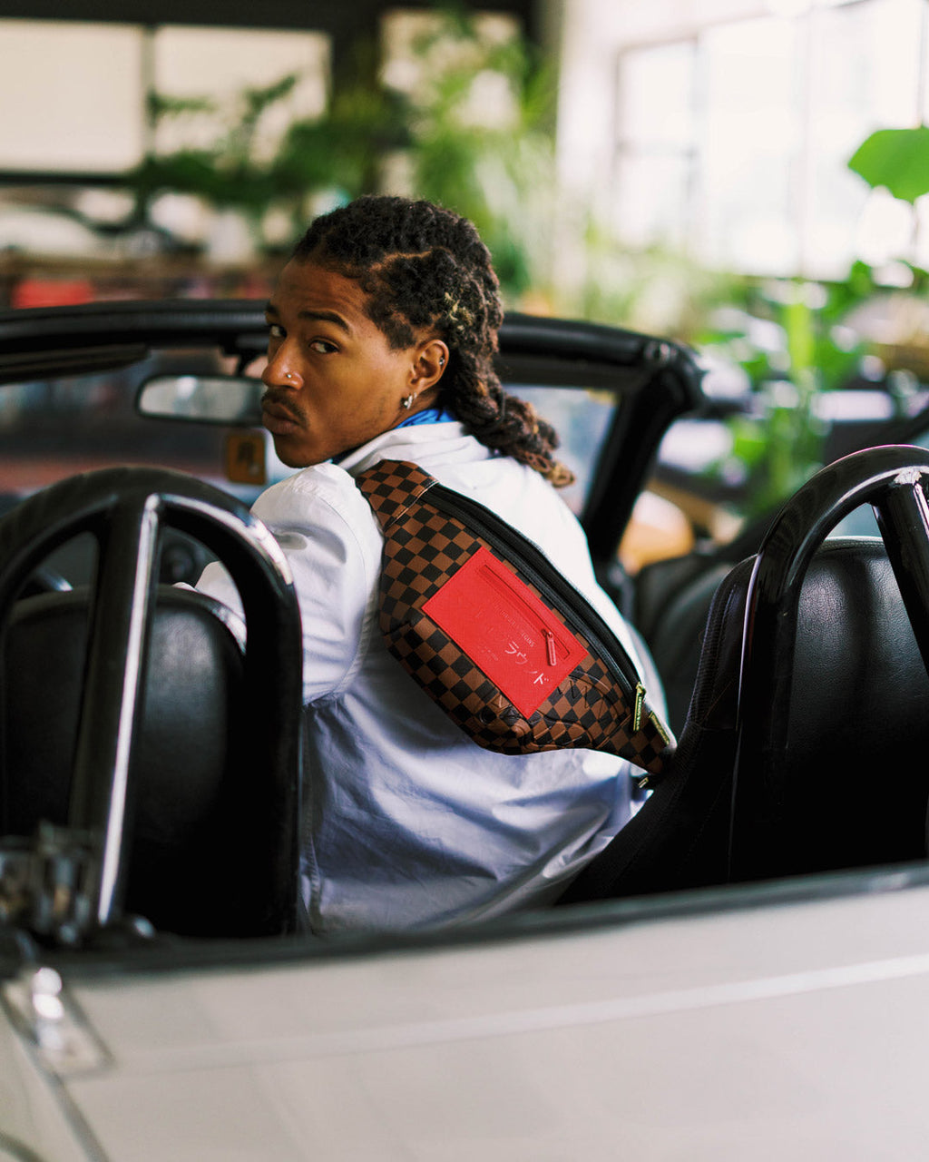 SPRAYGROUND Katana Check Boss Savvy Crossbody — product image 2