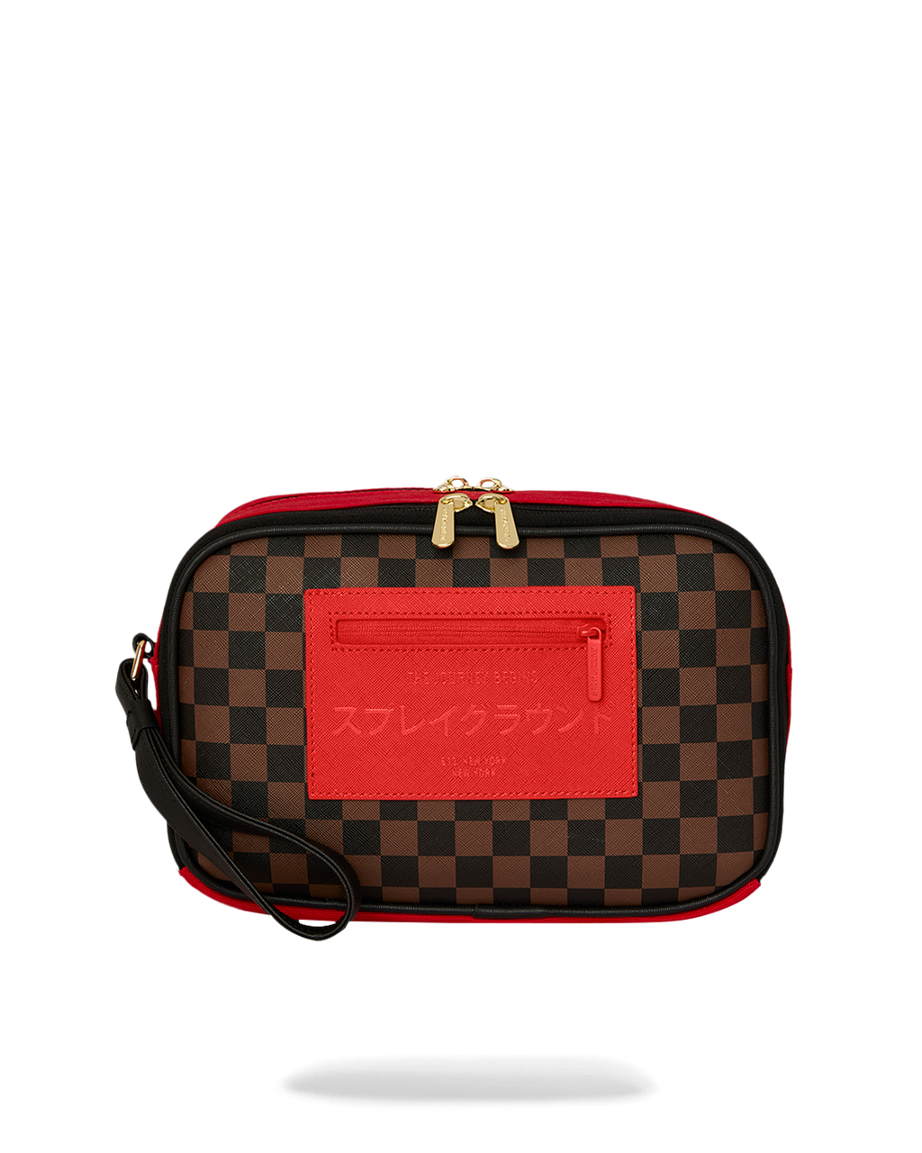 SPRAYGROUND Katana Check Boss Toiletry Brick — product image 1
