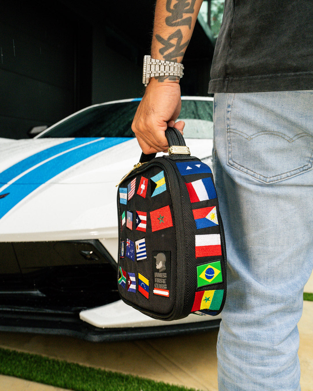 SPRAYGROUND James First Class Global Flags Snackpack — product image 2