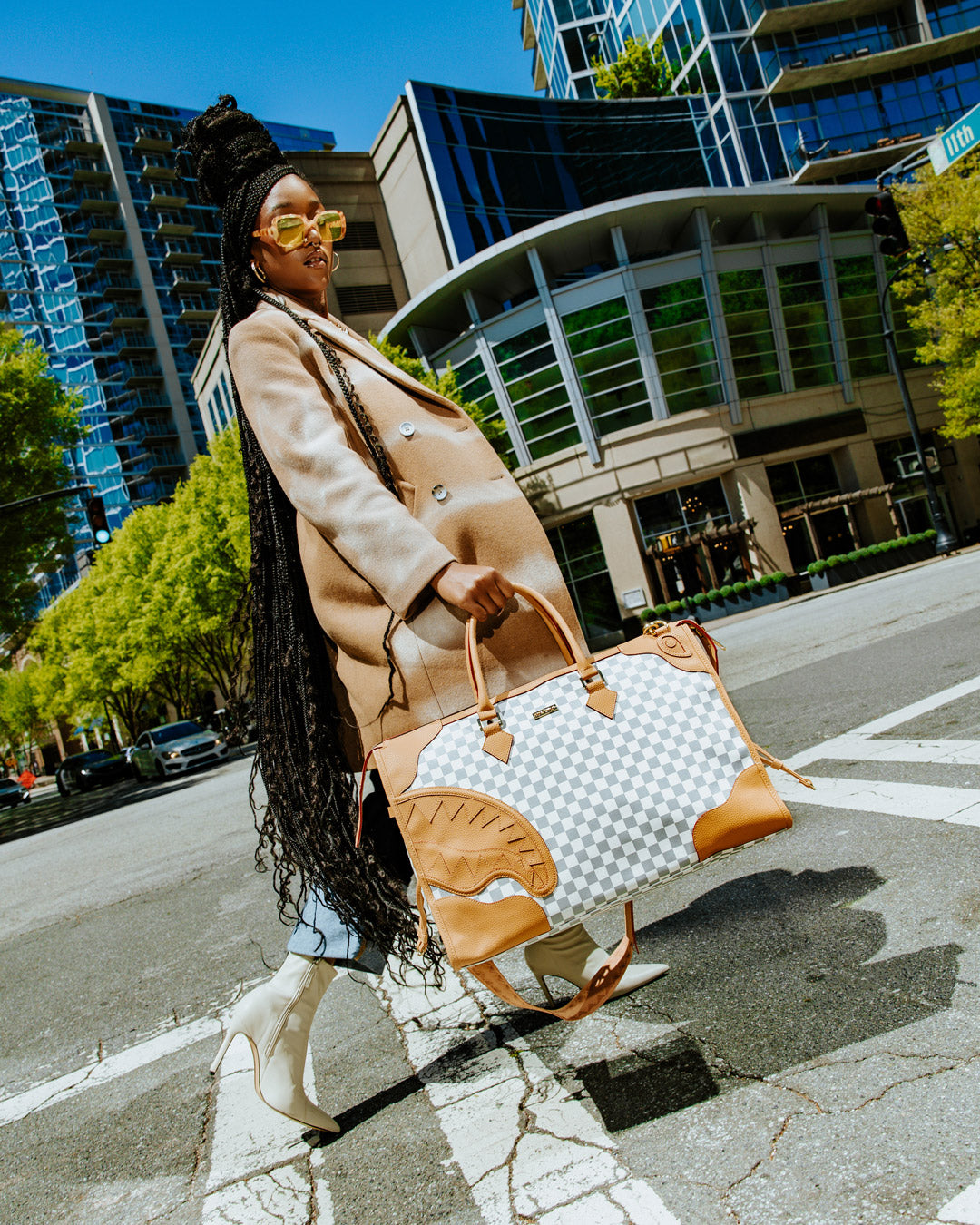 SPRAYGROUND Henny Latte Pyramid Duffle — product image 6