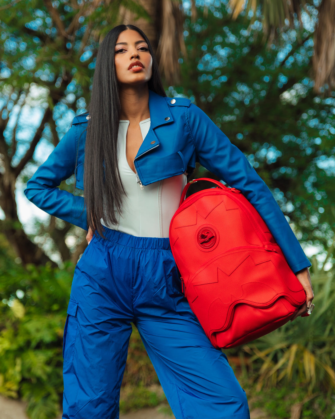 SPRAYGROUND Heavy Metal Shark Red Backpack (DLXV) — product image 2