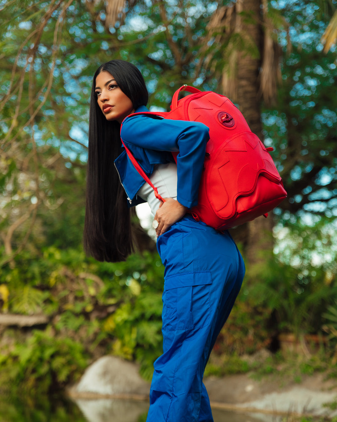 SPRAYGROUND Heavy Metal Shark Red Backpack (DLXV) — product image 4