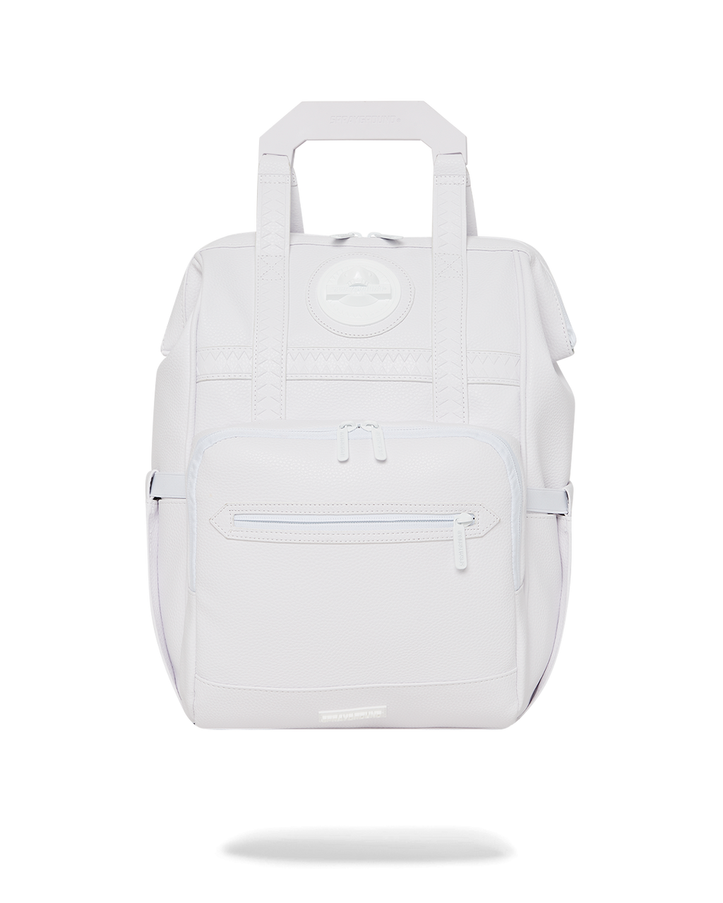 SPRAYGROUND Heavy Metal Shark White Out Biz Top Opener Backpack — product image 1
