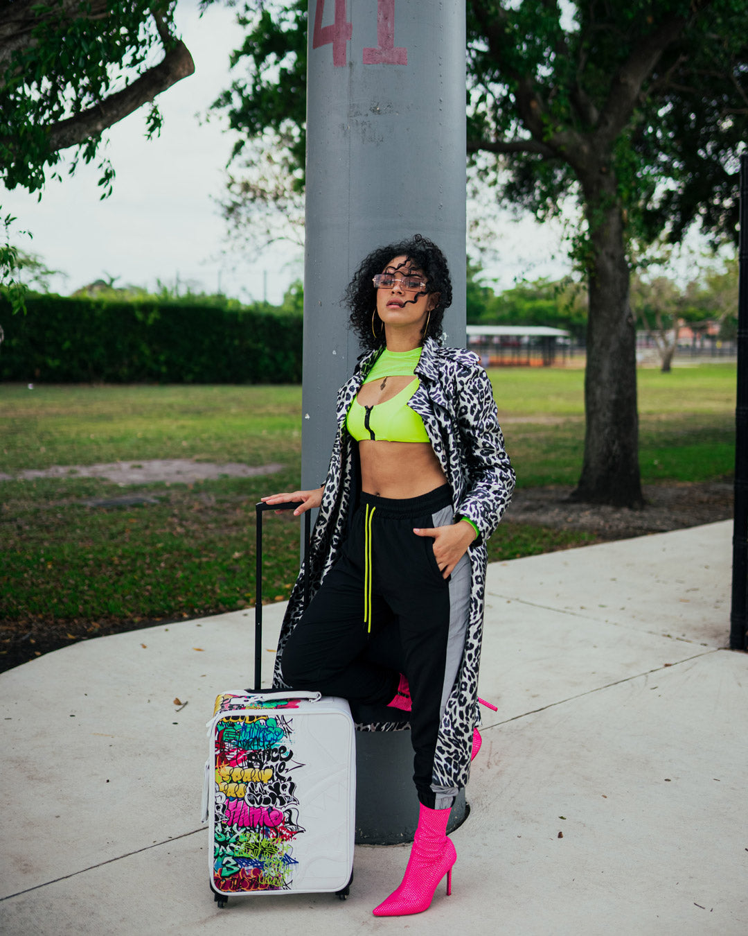 SPRAYGROUND Half Graff Jetsetter Carry-On Luggage — product image 5
