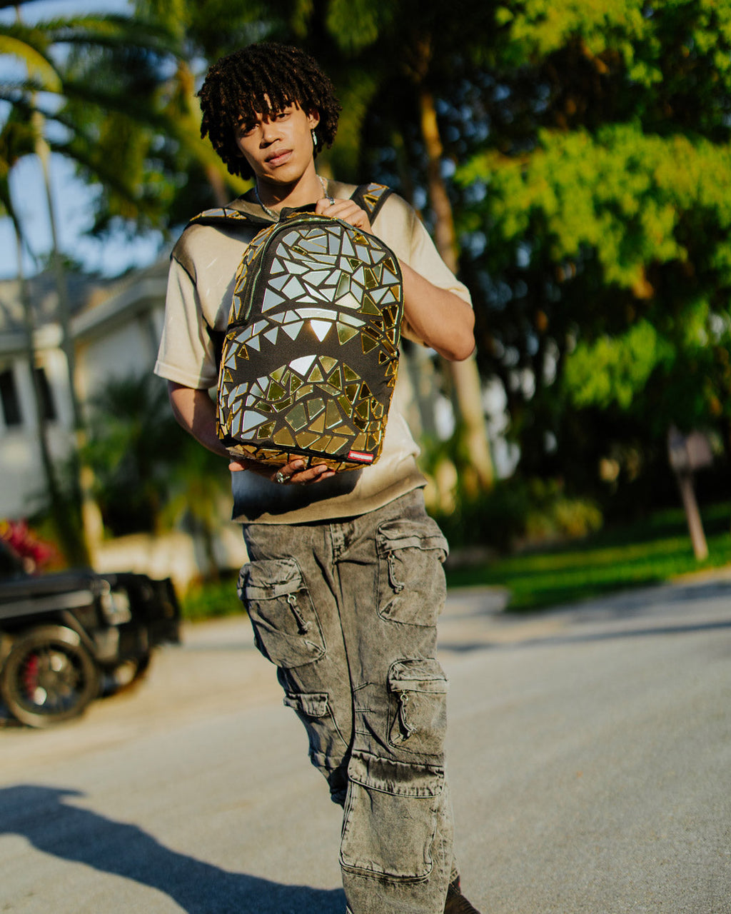SPRAYGROUND Hand Made Mirror Shark Burst - Super Exclusive Backpack — product image 4