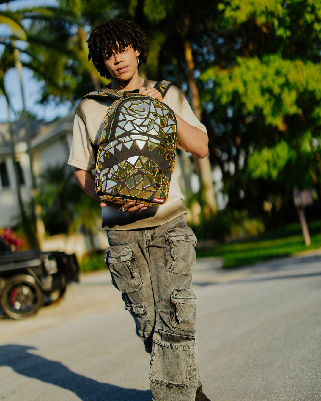 SPRAYGROUND Hand Made Mirror Shark Burst - Super Exclusive Backpack — product image 4