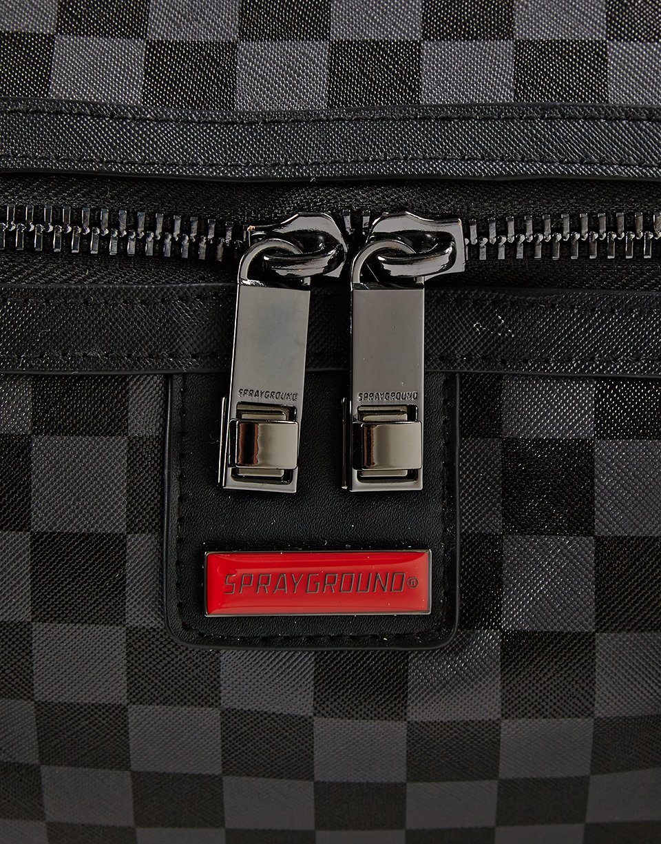 SPRAYGROUND Grey Checkered Sharks In Paris Mini Duffle — product image 7