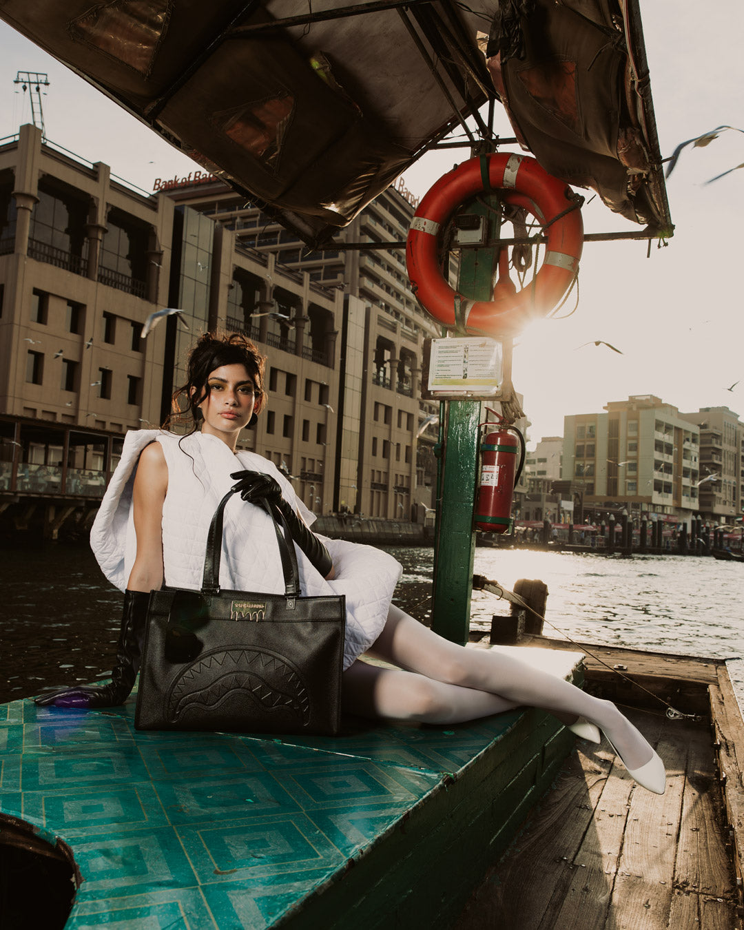 SPRAYGROUND Gold Brick Drip Tortuga Tote — product image 6