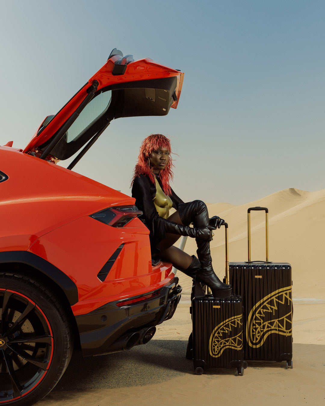 SPRAYGROUND Gold Fang Carry-On Luggage — product image 4
