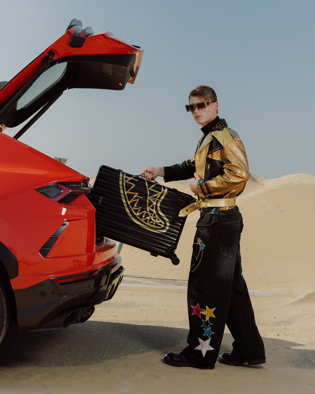 SPRAYGROUND Gold Fang Full-Size Luggage — product image 4