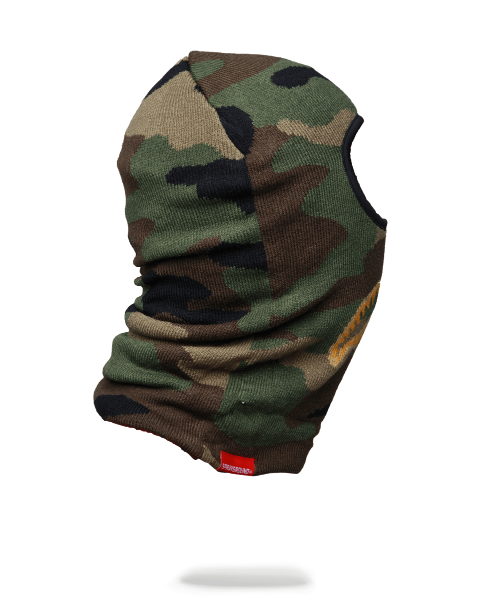 SPRAYGROUND Gold Knit Shark Mouth Ski Mask — product image 3