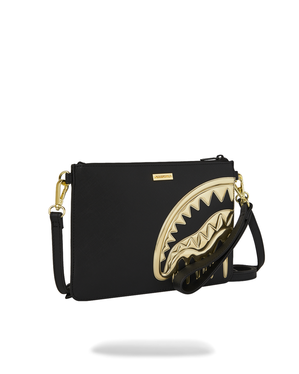 SPRAYGROUND Goldheart Shark Drip Crossover Clutch — product image 3