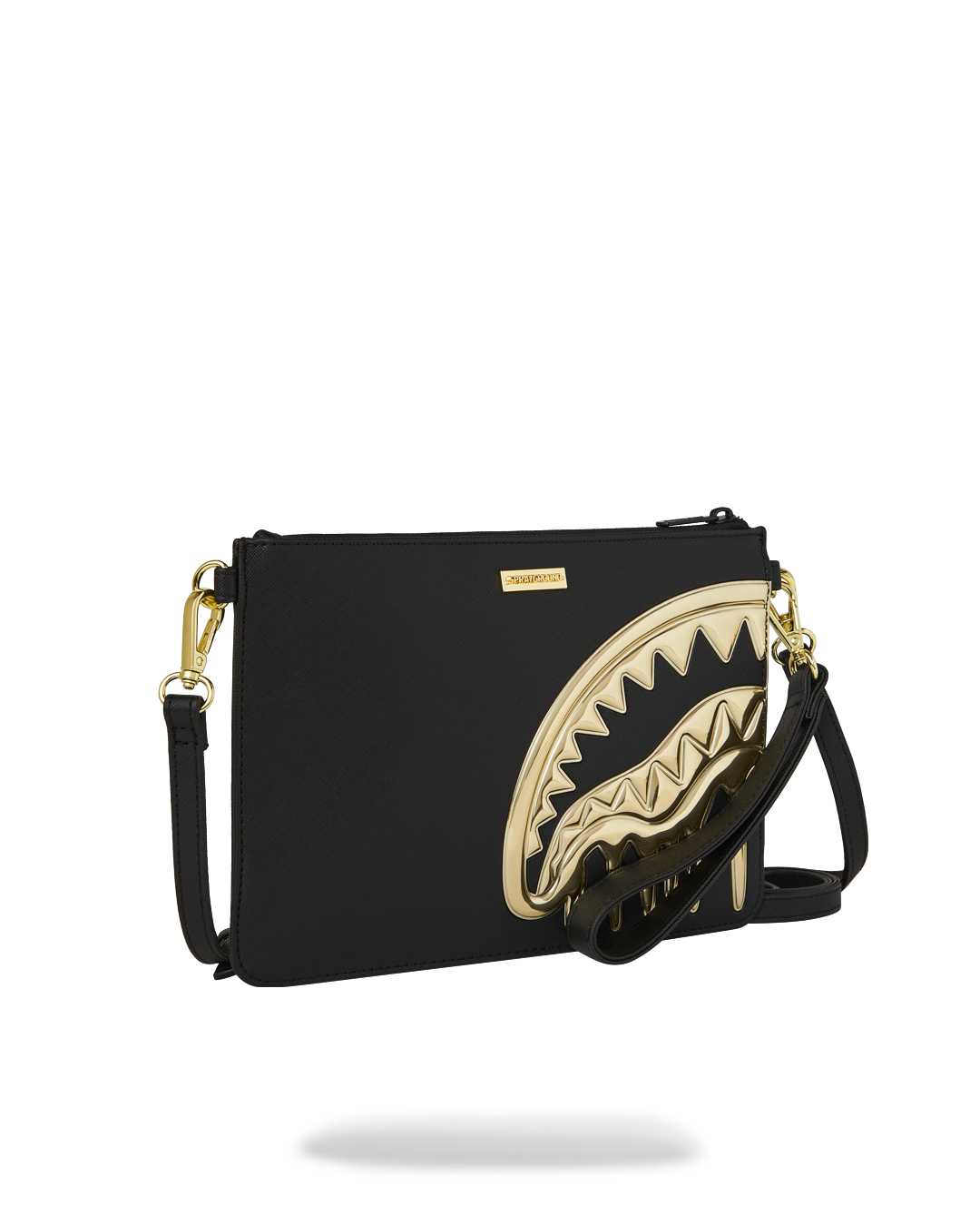 SPRAYGROUND Goldheart Shark Drip Crossover Clutch — product image 3