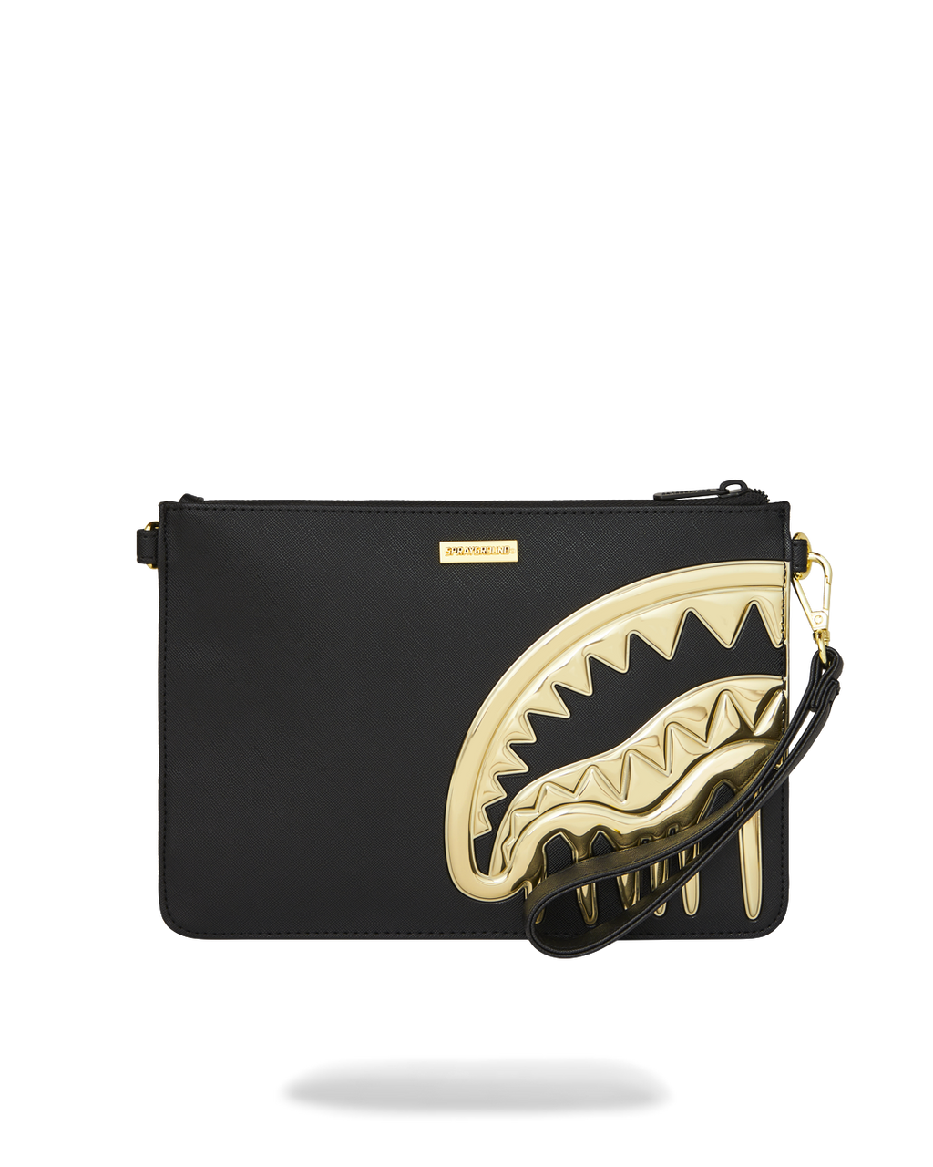 SPRAYGROUND Goldheart Shark Drip Crossover Clutch — product image 5