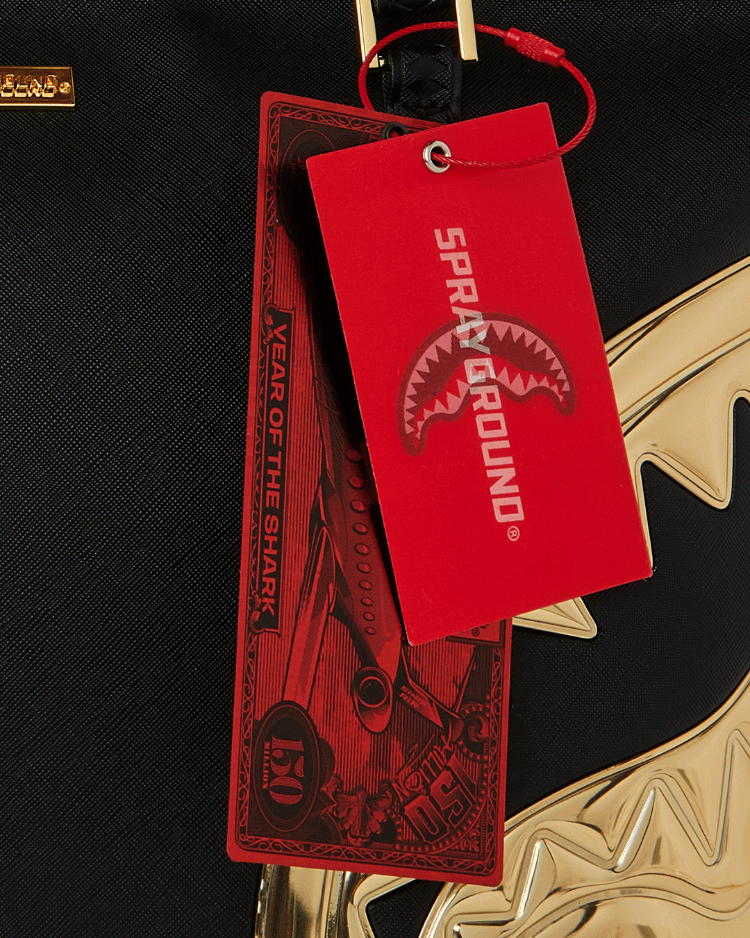 SPRAYGROUND Goldheart Shark Drip Tote — product image 9