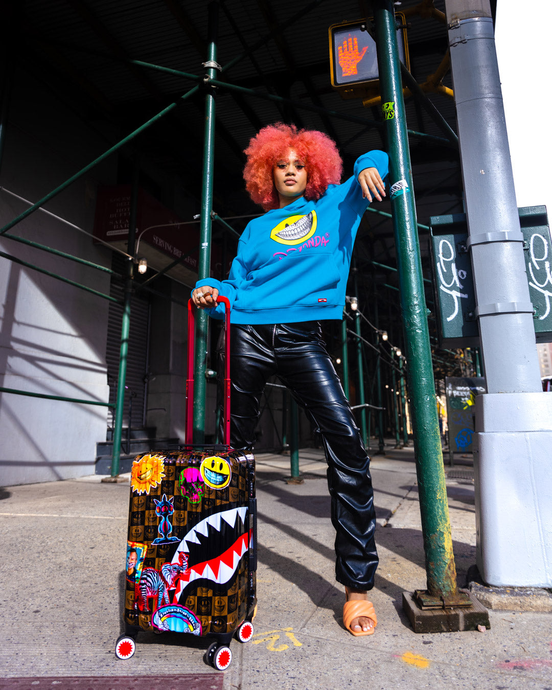 SPRAYGROUND Global Mogul Popaganda Ron English Edition Hardshell Carry-On Luggage — product image 2