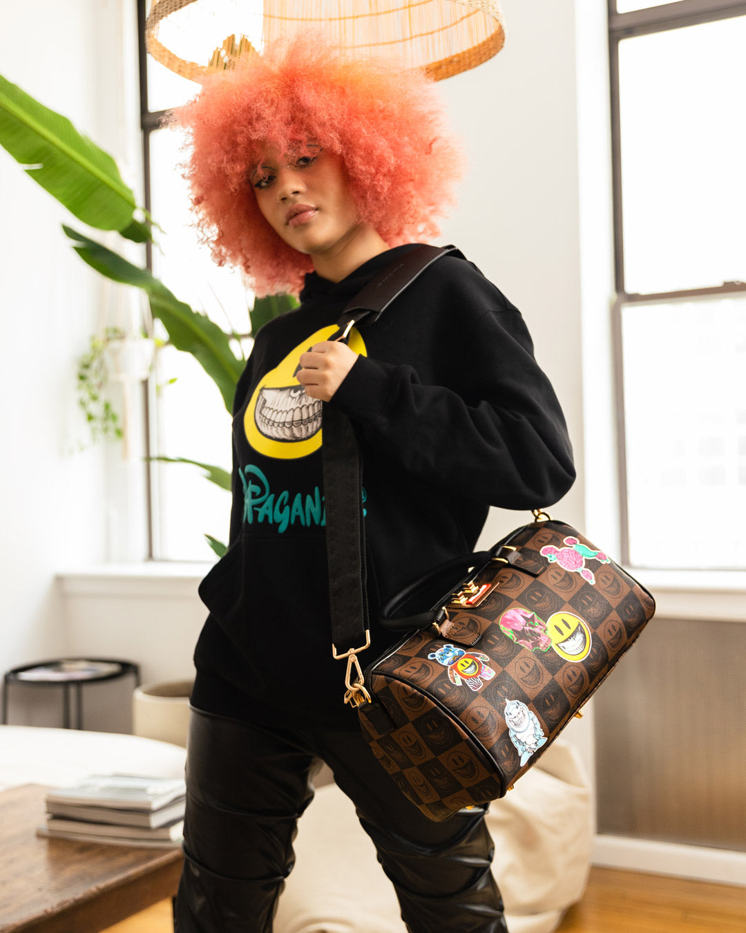 SPRAYGROUND Global Mogul Popaganda Ron English Edition Mini Duffle — product image 2