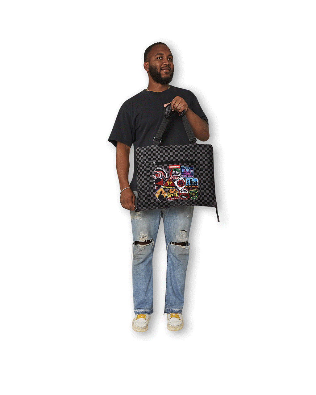 SPRAYGROUND Global Mogul Unlimited Miles Packable Beach Mat Blanket Water Resistant Convertible Tote — product image 2