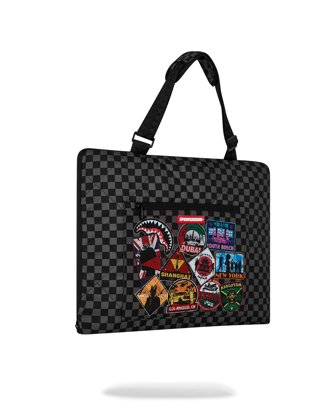 SPRAYGROUND Global Mogul Unlimited Miles Packable Beach Mat Blanket Water Resistant Convertible Tote — product image 3