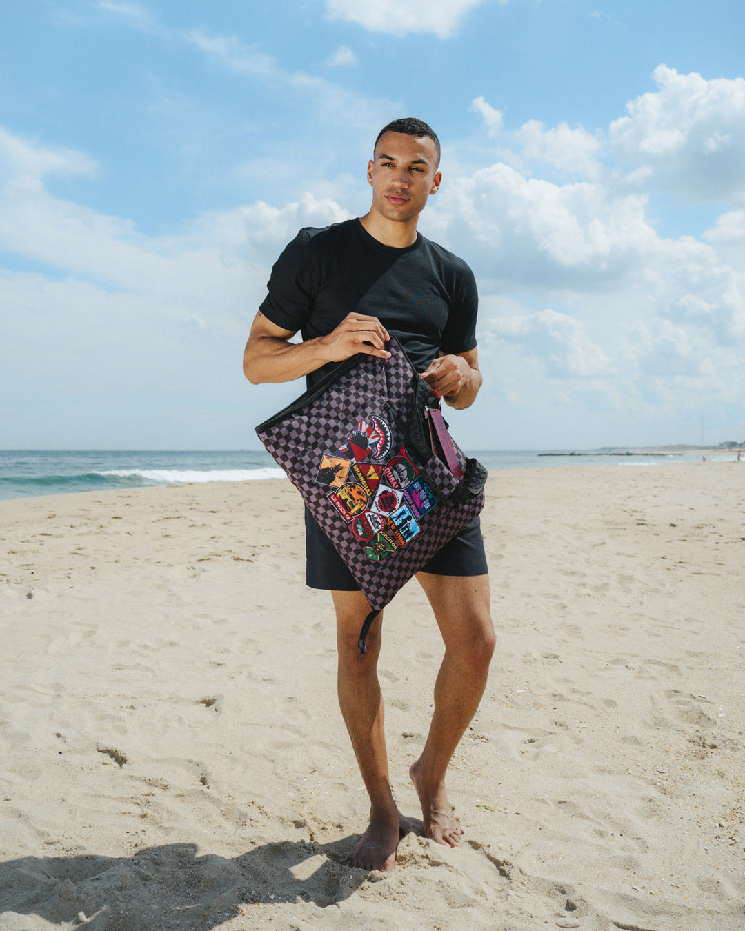 SPRAYGROUND Global Mogul Unlimited Miles Packable Beach Mat Blanket Water Resistant Convertible Tote — product image 10