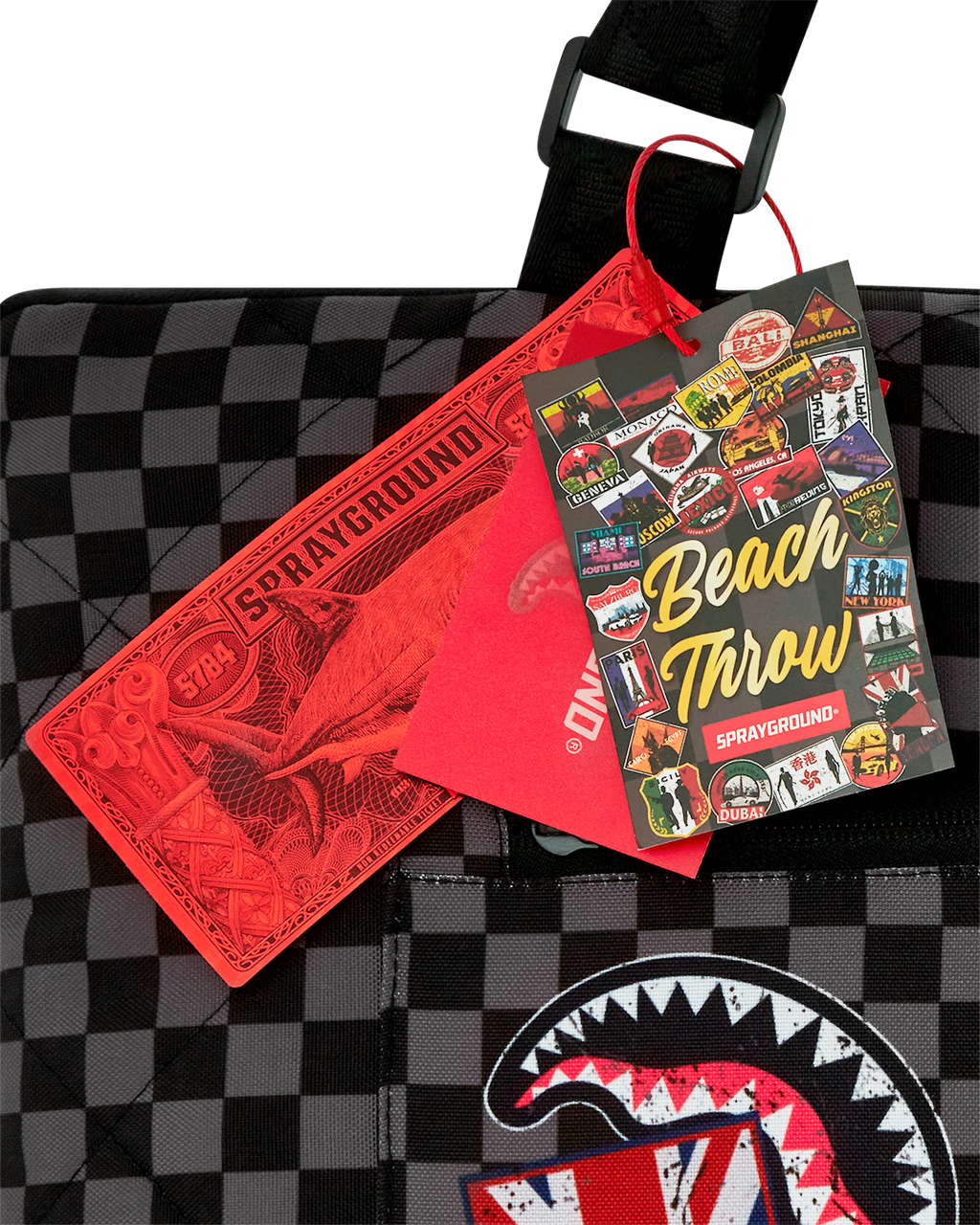 SPRAYGROUND Global Mogul Unlimited Miles Packable Beach Mat Blanket Water Resistant Convertible Tote — product image 11