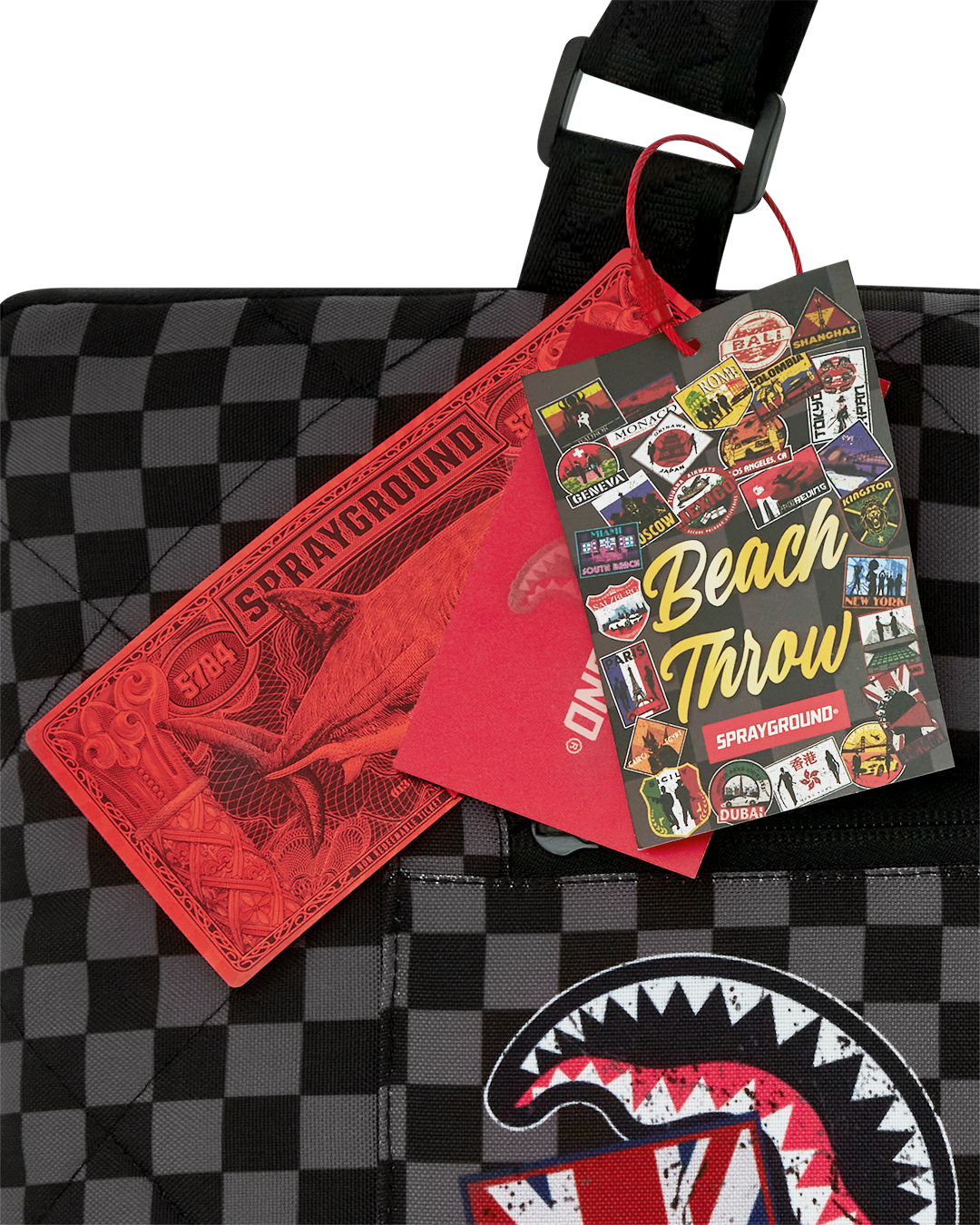 SPRAYGROUND Global Mogul Unlimited Miles Packable Beach Mat Blanket Water Resistant Convertible Tote — product image 11