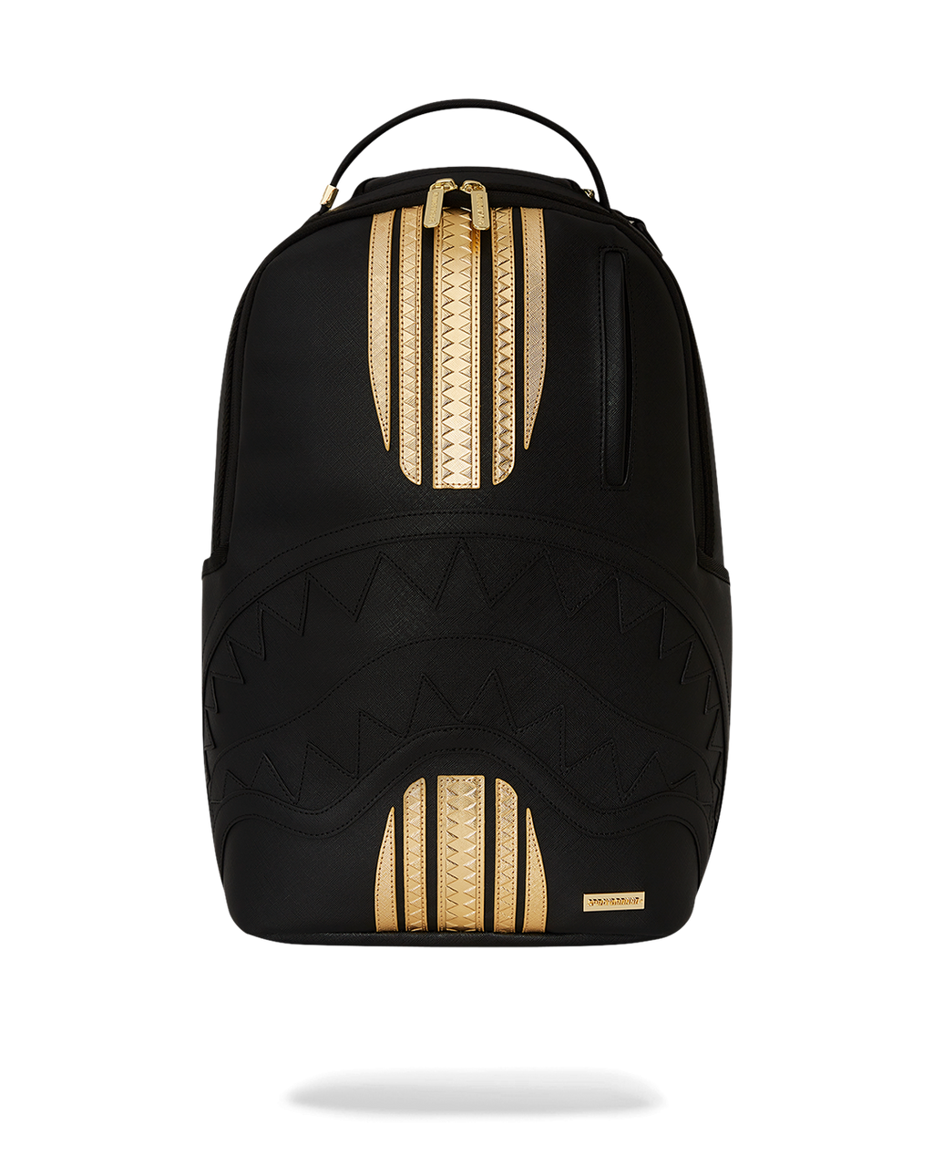 SPRAYGROUND Gold And Black Racing Stripes Backpack — product image 1