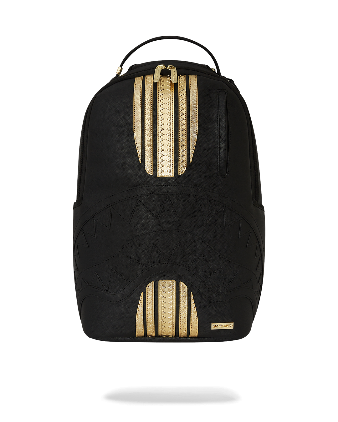 SPRAYGROUND Gold And Black Racing Stripes Backpack — product image 1