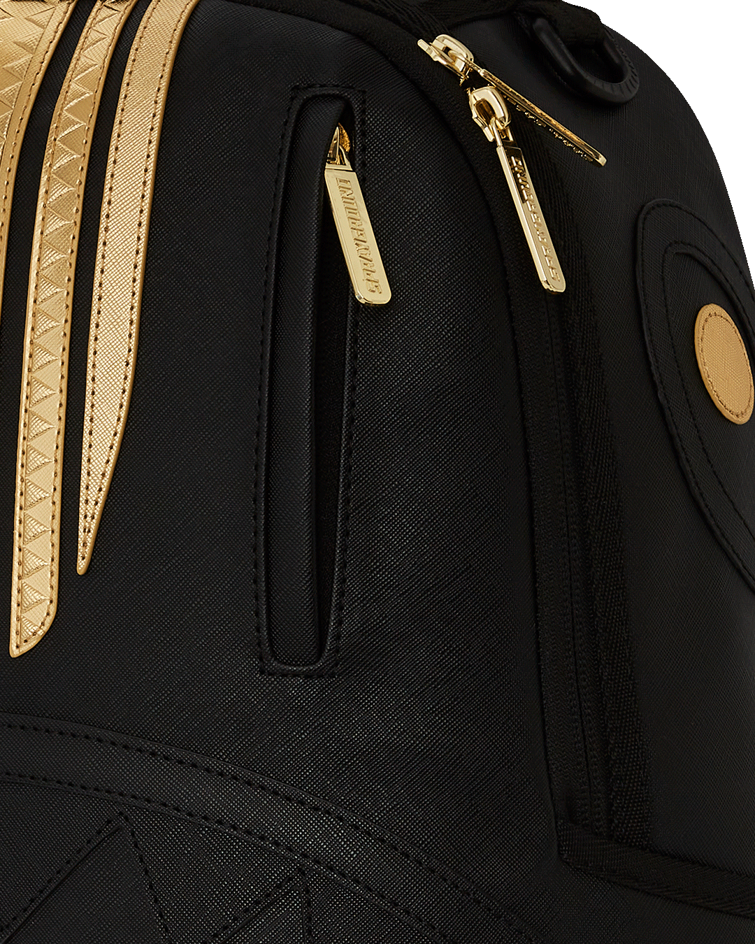 SPRAYGROUND Gold And Black Racing Stripes Backpack — product image 11