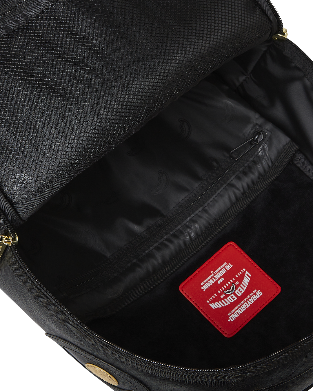 SPRAYGROUND Gold And Black Racing Stripes Backpack — product image 14