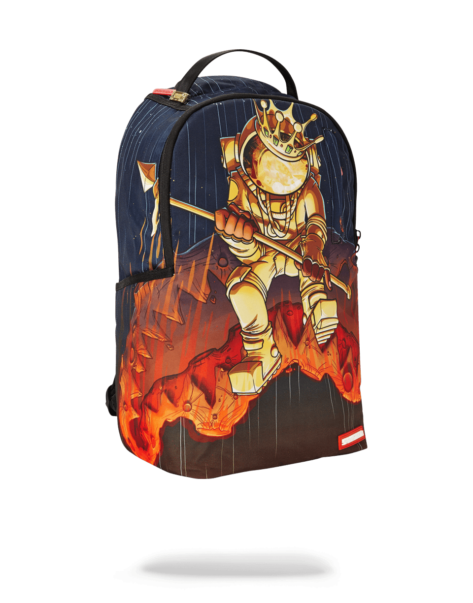 SPRAYGROUND Gold Astronaut Meteor Shark Backpack — product image 2