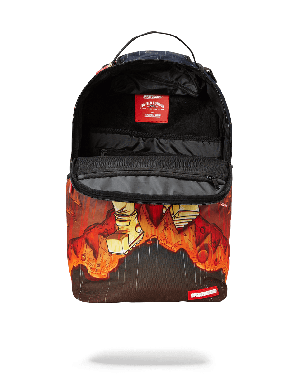 SPRAYGROUND Gold Astronaut Meteor Shark Backpack — product image 3