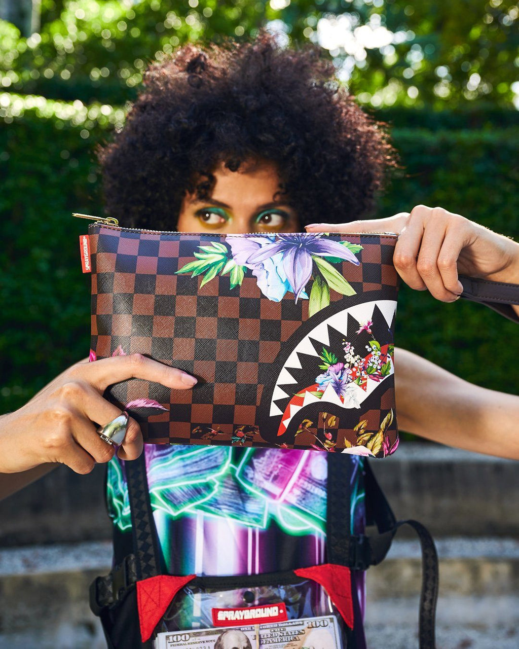 SPRAYGROUND Garden Of Sharks Crossover Clutch — product image 2