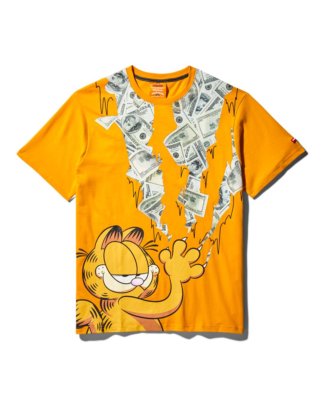 SPRAYGROUND Garfield Cat Stratch Graphic T-Shirt (Orange) — product image 1