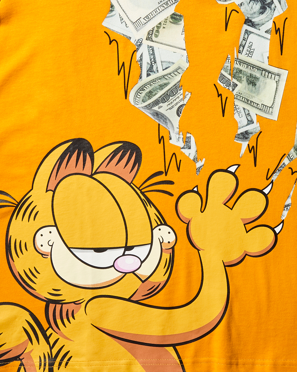 SPRAYGROUND Garfield Cat Stratch Graphic T-Shirt (Orange) — product image 3