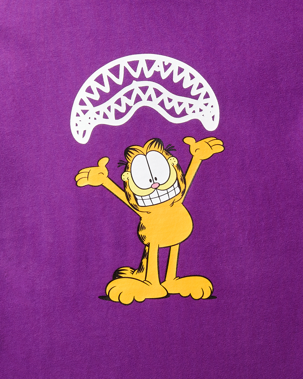 SPRAYGROUND Garfield Sharkmouth Graphic T-Shirt (Purple) — product image 3