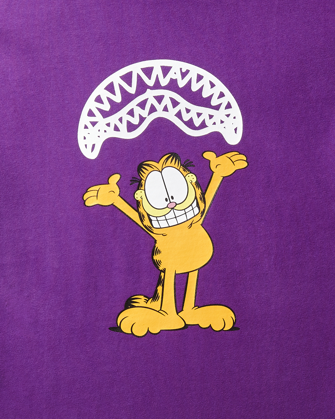 SPRAYGROUND Garfield Sharkmouth Graphic T-Shirt (Purple) — product image 3