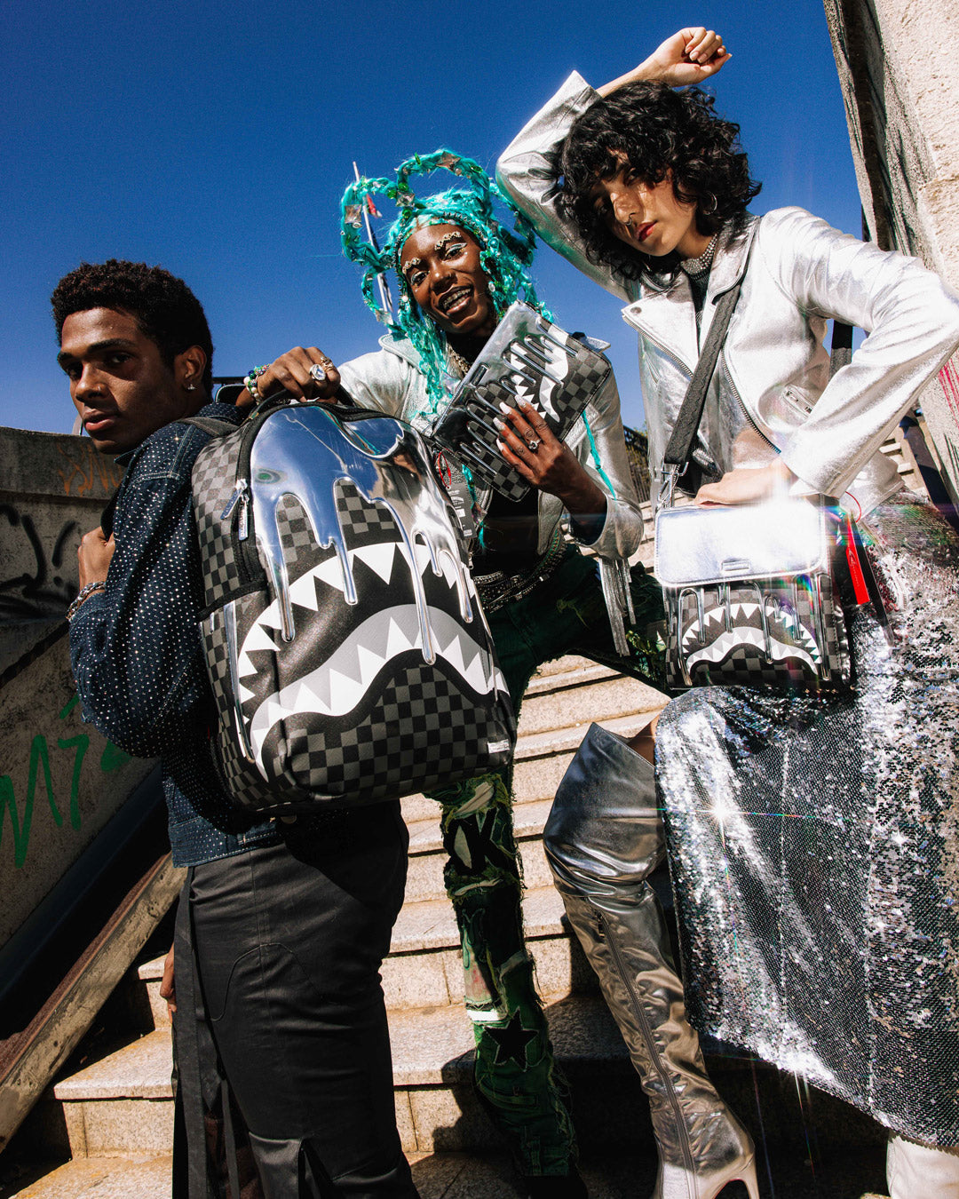 SPRAYGROUND Ghost Drip Messenger Bag Sling Bag — product image 6