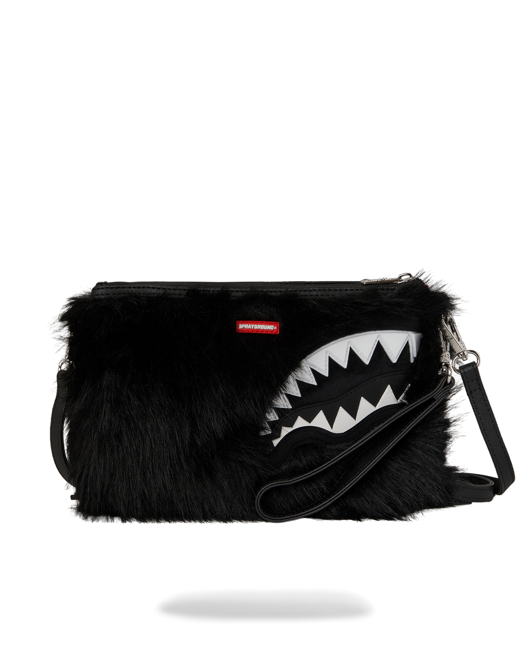 SPRAYGROUND Furzilla Shark (Night) Crossover Clutch — product image 1