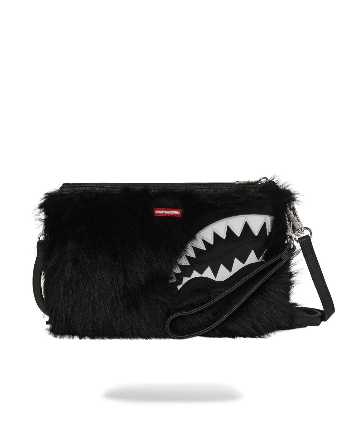 SPRAYGROUND Furzilla Shark (Night) Crossover Clutch — product image 1