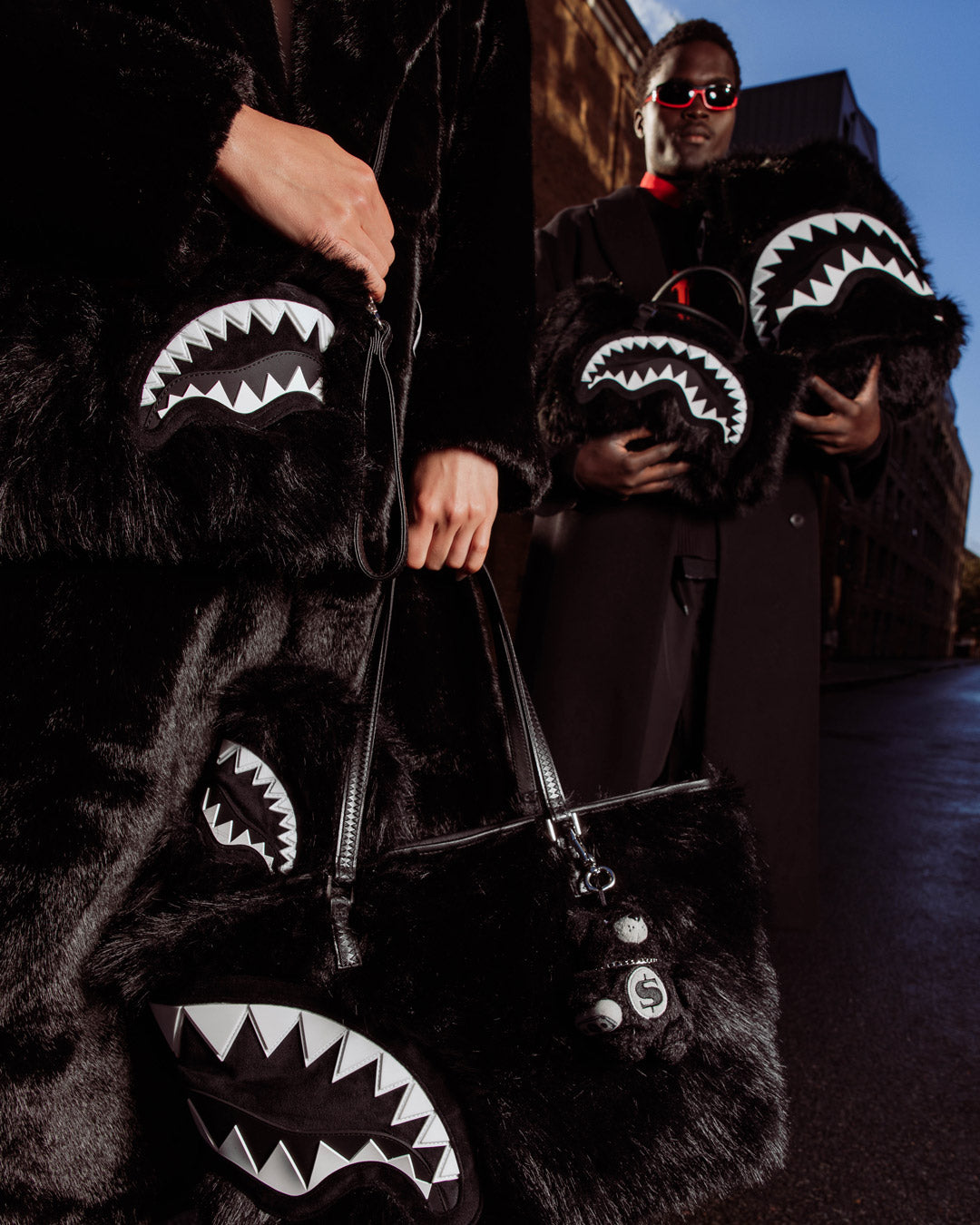 SPRAYGROUND Furzilla Shark (Night) Tote — product image 12