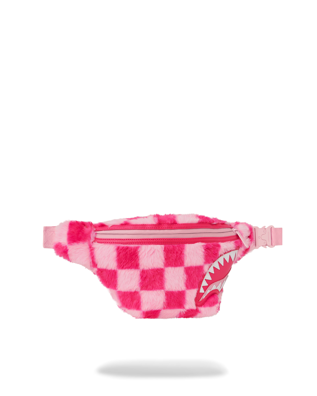 SPRAYGROUND Furzilla Shark (Pink Check) Savvy Crossbody — product image 3