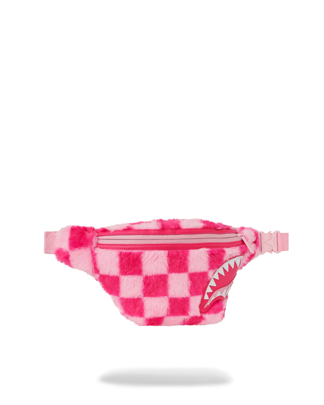 SPRAYGROUND Furzilla Shark (Pink Check) Savvy Crossbody — product image 3