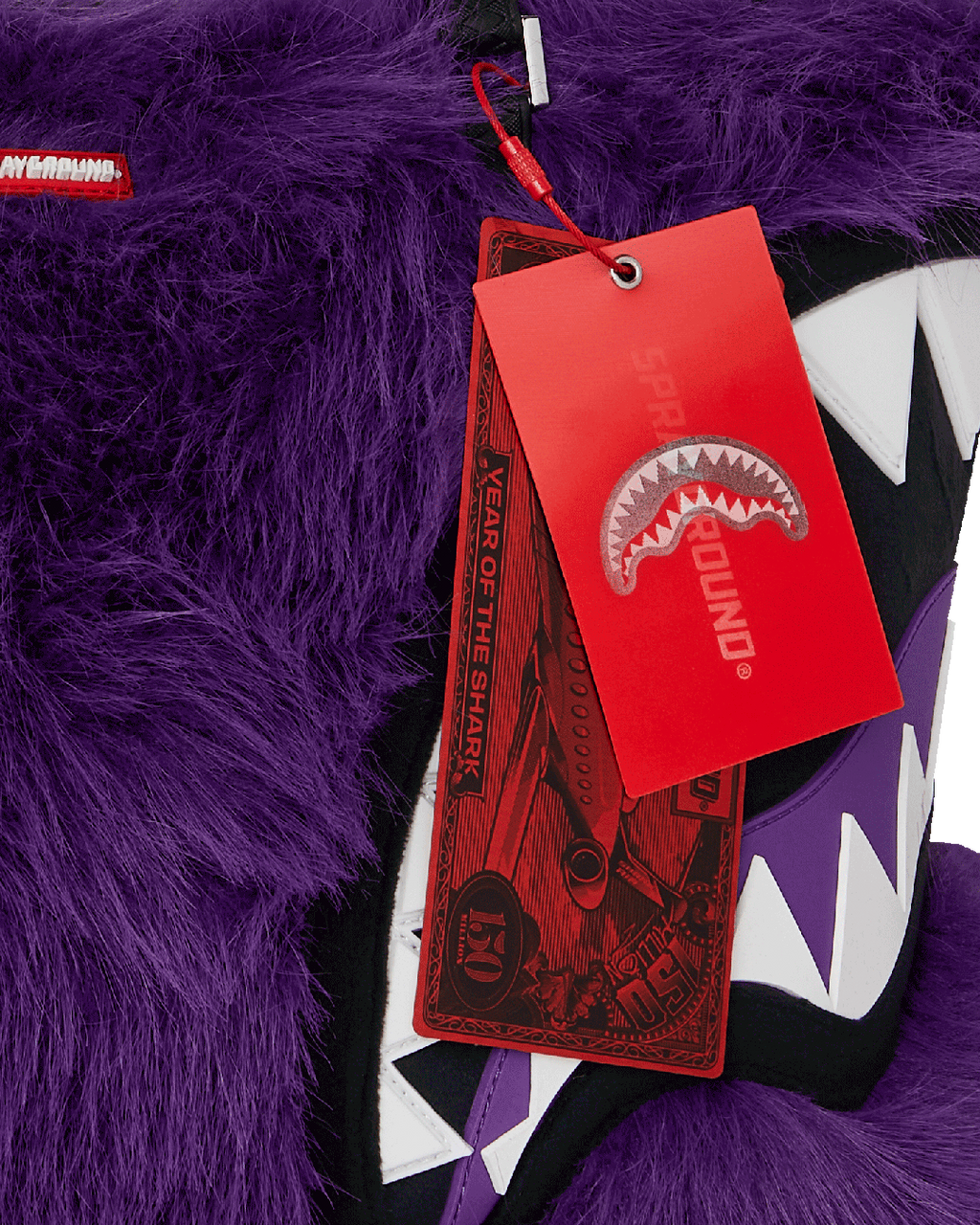 SPRAYGROUND Furzilla Shark (Purp) Tote — product image 11