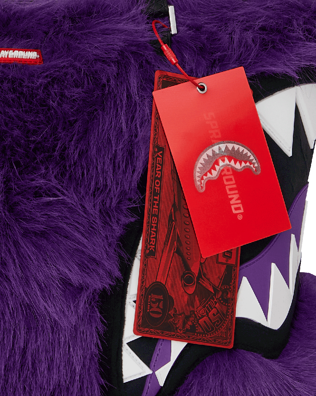 SPRAYGROUND Furzilla Shark (Purp) Tote — product image 11